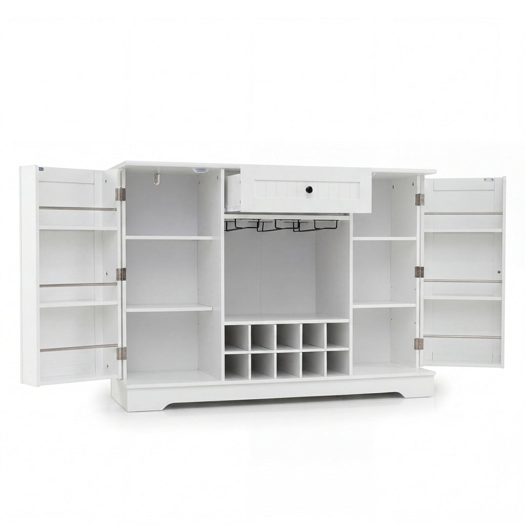 47.2 Inch Sideboard Cabinet with Wine Rack and Storage