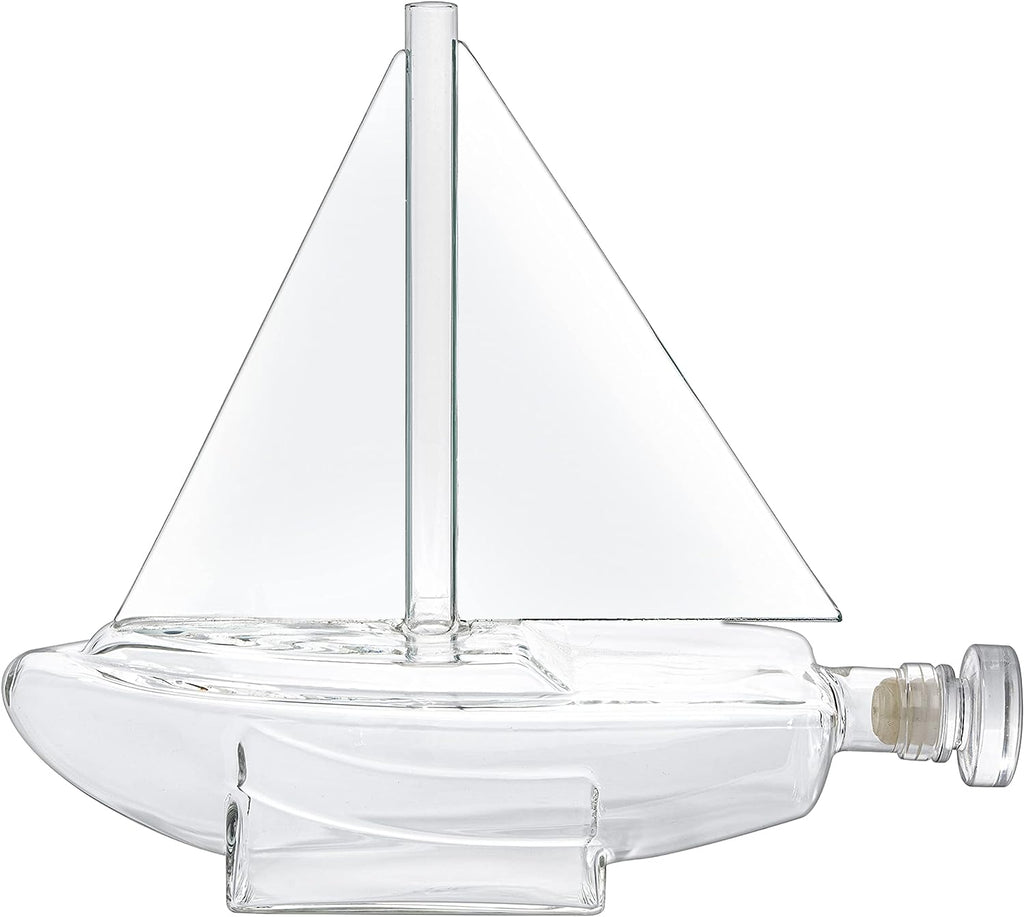 Sailboat Whiskey Wine Decanter Ship Ship Decanter Set 750ML Drink Dispenser For Wine-2