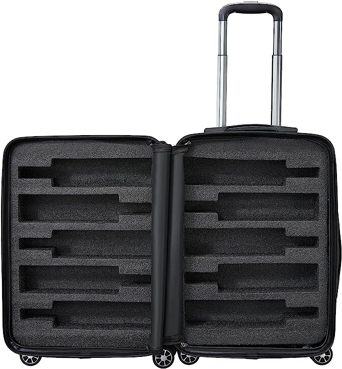 Wine Bottle Suitcase Holds 10 Standard 750 Ml Size Bottles Universal Airplane Luggage Case Tsa Appro-4