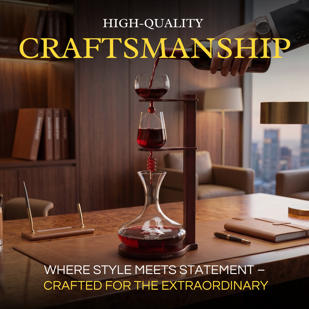 Wine Tower Decanting Aerator Set By 22 H 2250ML Wine Whiskey Decanter Set Carafe Imp-4
