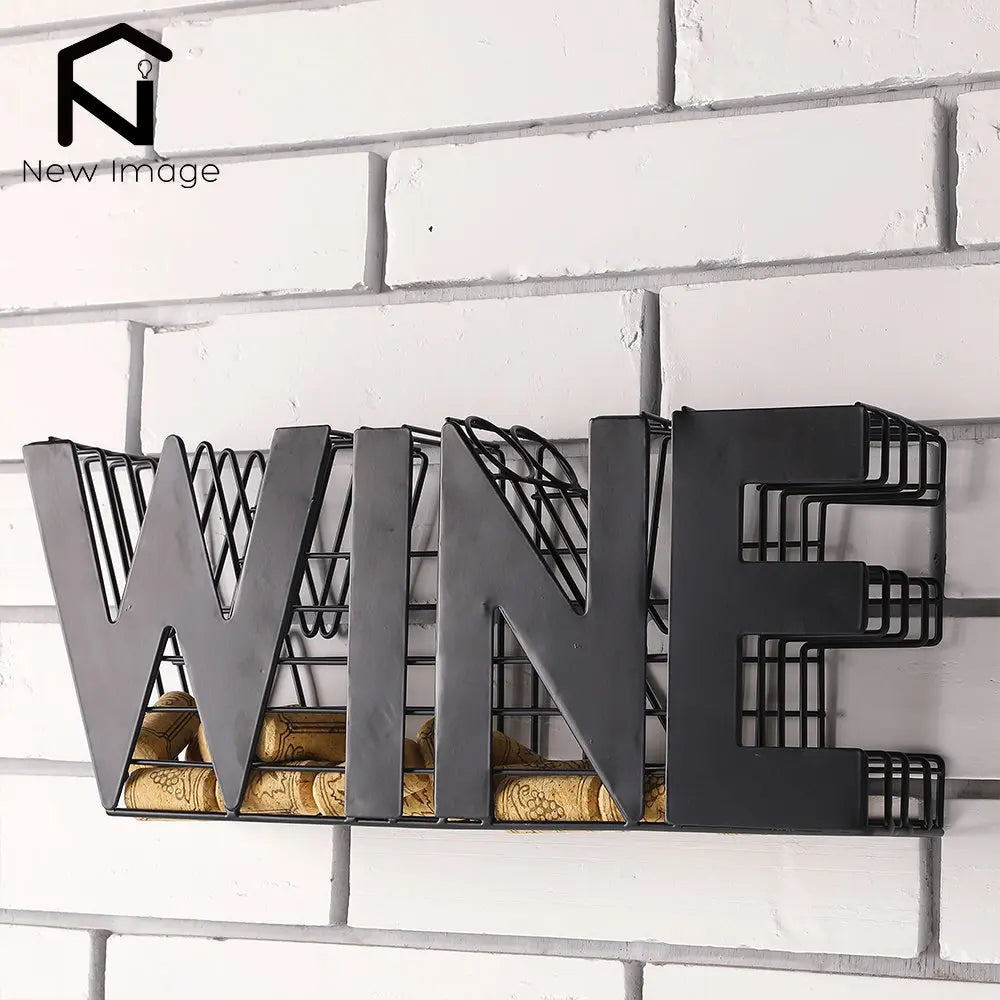Modern Wine Cork Holder-13.5" Length  Endurance Red Wine Wines Rack Storage for Kitchen Countertop Wine Cabinet Home Decor