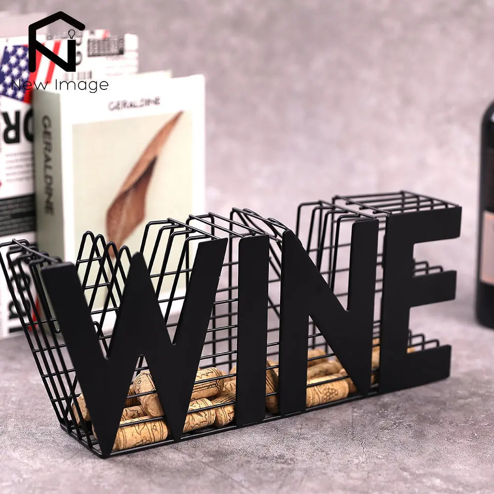 Modern Wine Cork Holder-13.5" Length  Endurance Red Wine Wines Rack Storage for Kitchen Countertop Wine Cabinet Home Decor