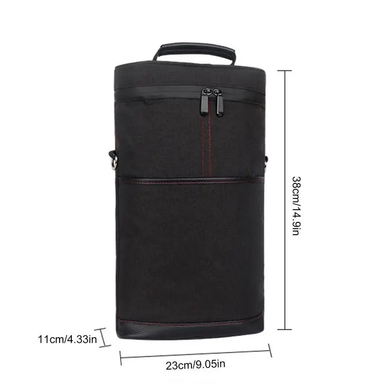 camping Wine Cooler Bags Insulated Tote Carrier For Wine Bottle Protection Portable Wine Travel Carrier Protection Tote Bag