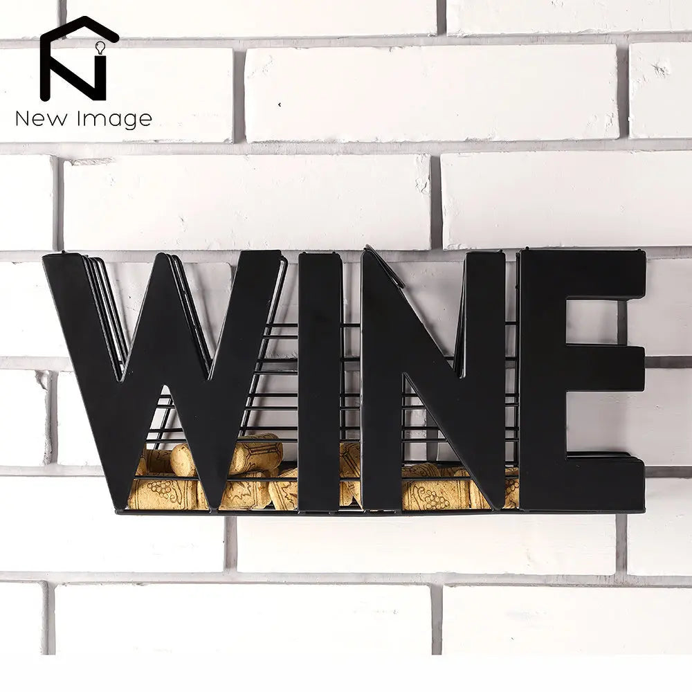 Modern Wine Cork Holder-13.5" Length  Endurance Red Wine Wines Rack Storage for Kitchen Countertop Wine Cabinet Home Decor