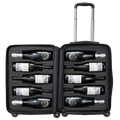 Wine Bottle Suitcase Holds 10 Standard 750 Ml Size Bottles Universal Airplane Luggage Case Tsa Appro-0