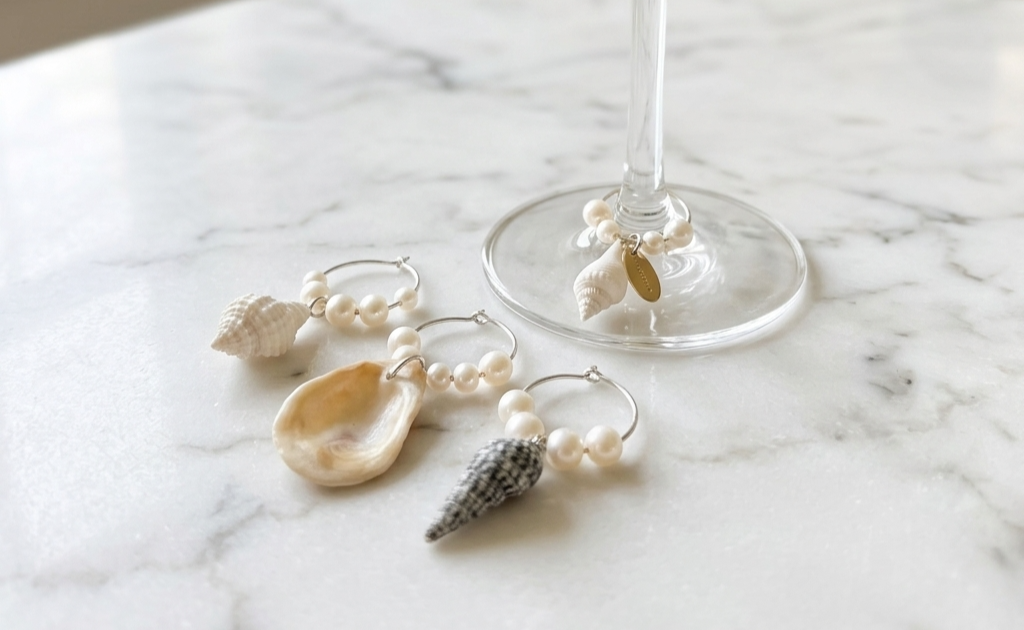 Seashell Wine Glass Charms-3