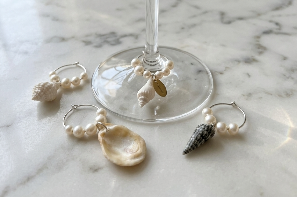 Seashell Wine Glass Charms-4