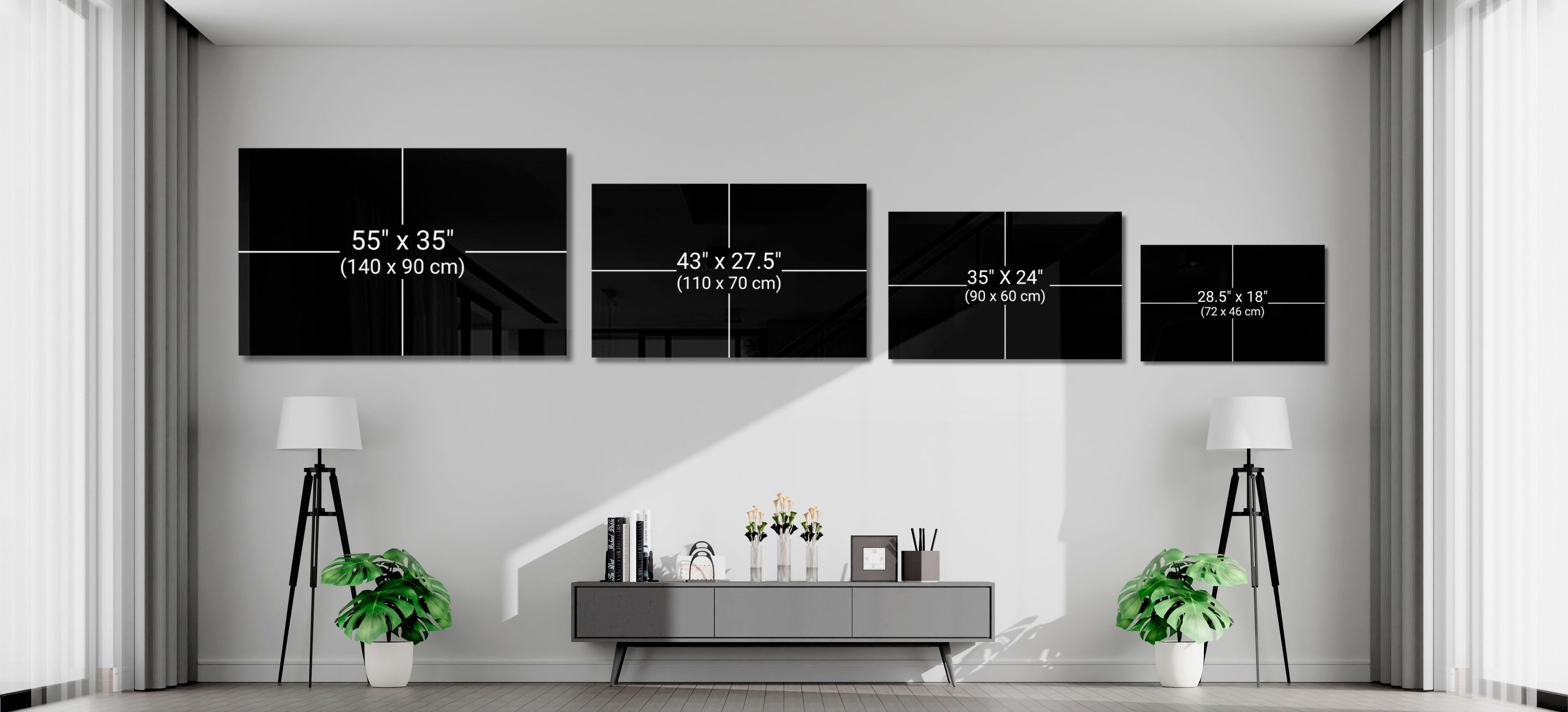 Half Filled Red Wine Glass on Black Glass Wall Art